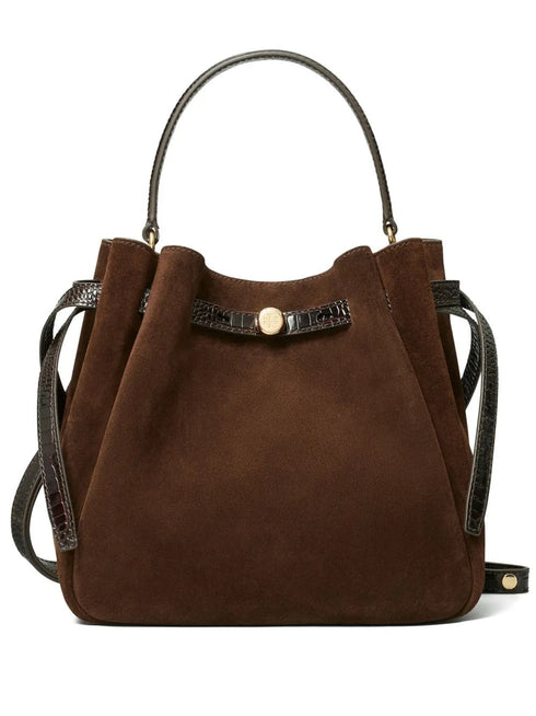 TORY BURCH ROMY SUEDE BUCKET BAG